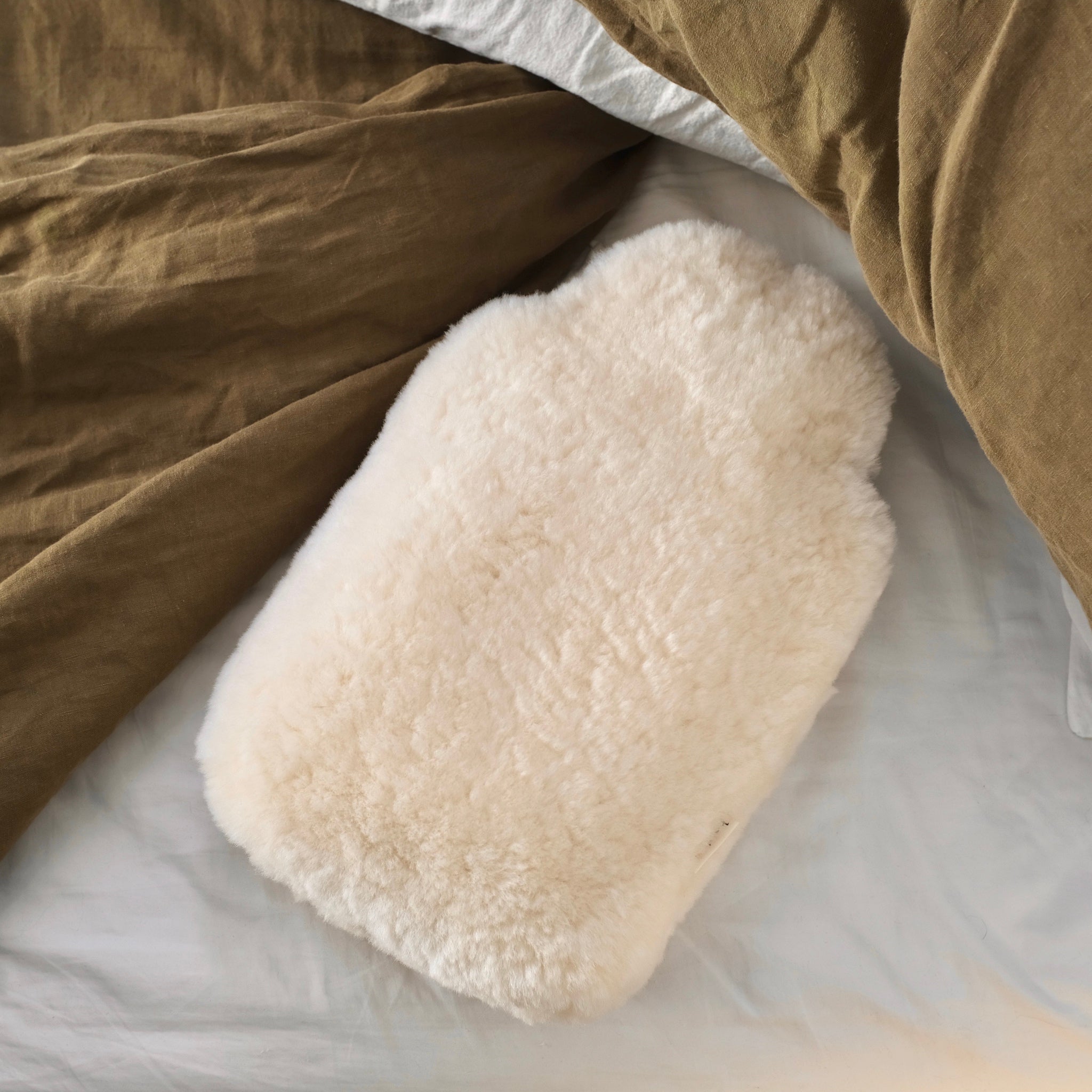 Toast Sheepskin Hot Water Bottle Cover | Ecru